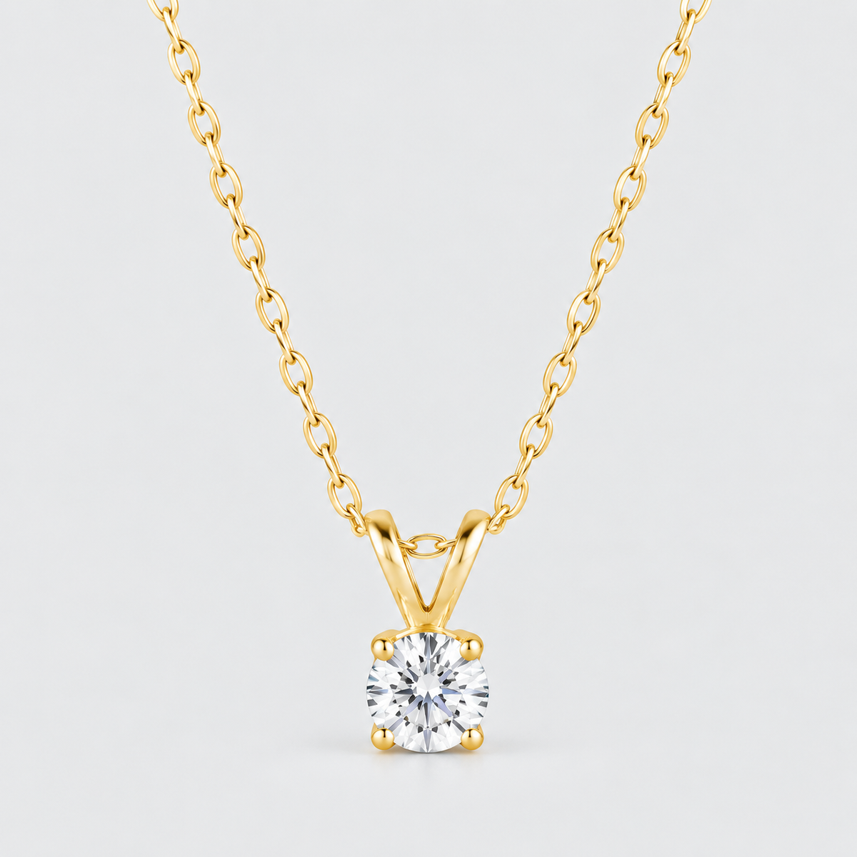 Love 1/2-Carat Solitaire Diamond Necklace
