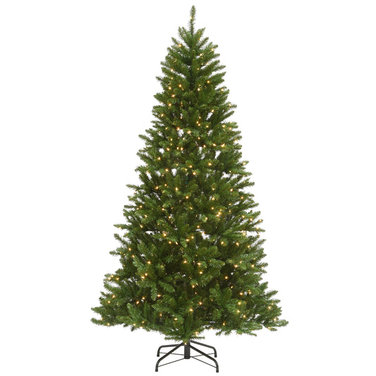 7.5 ft. Pre-Lit Peytom Spruce Tree with Clear Lights