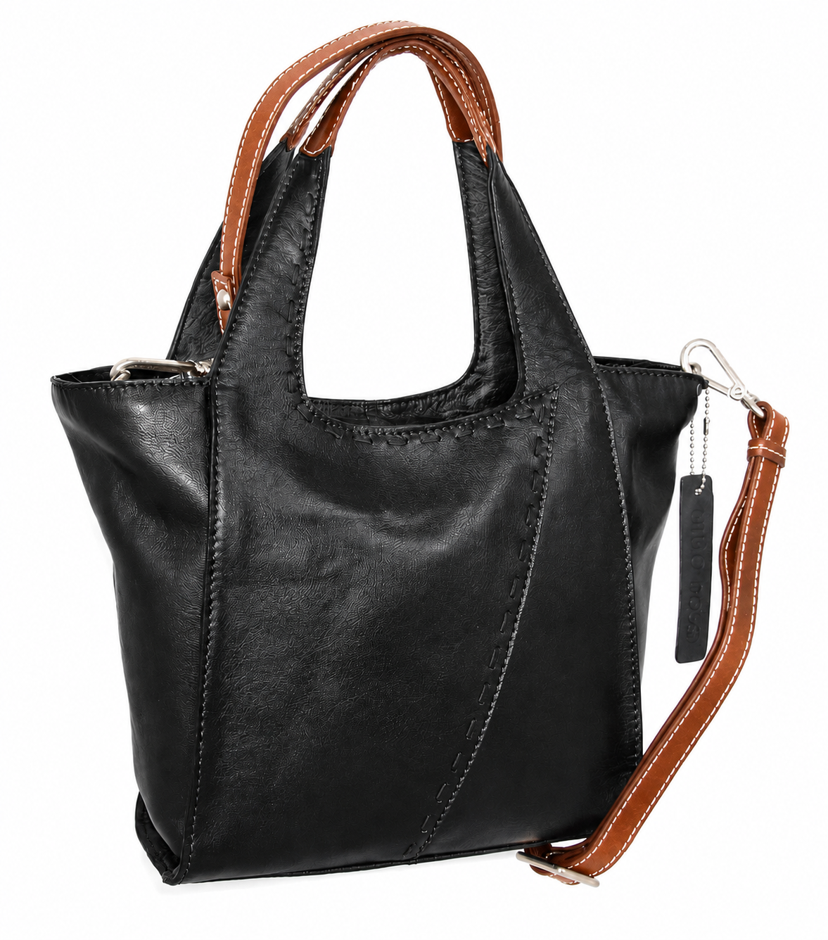 Chiara Small Satchel in Black