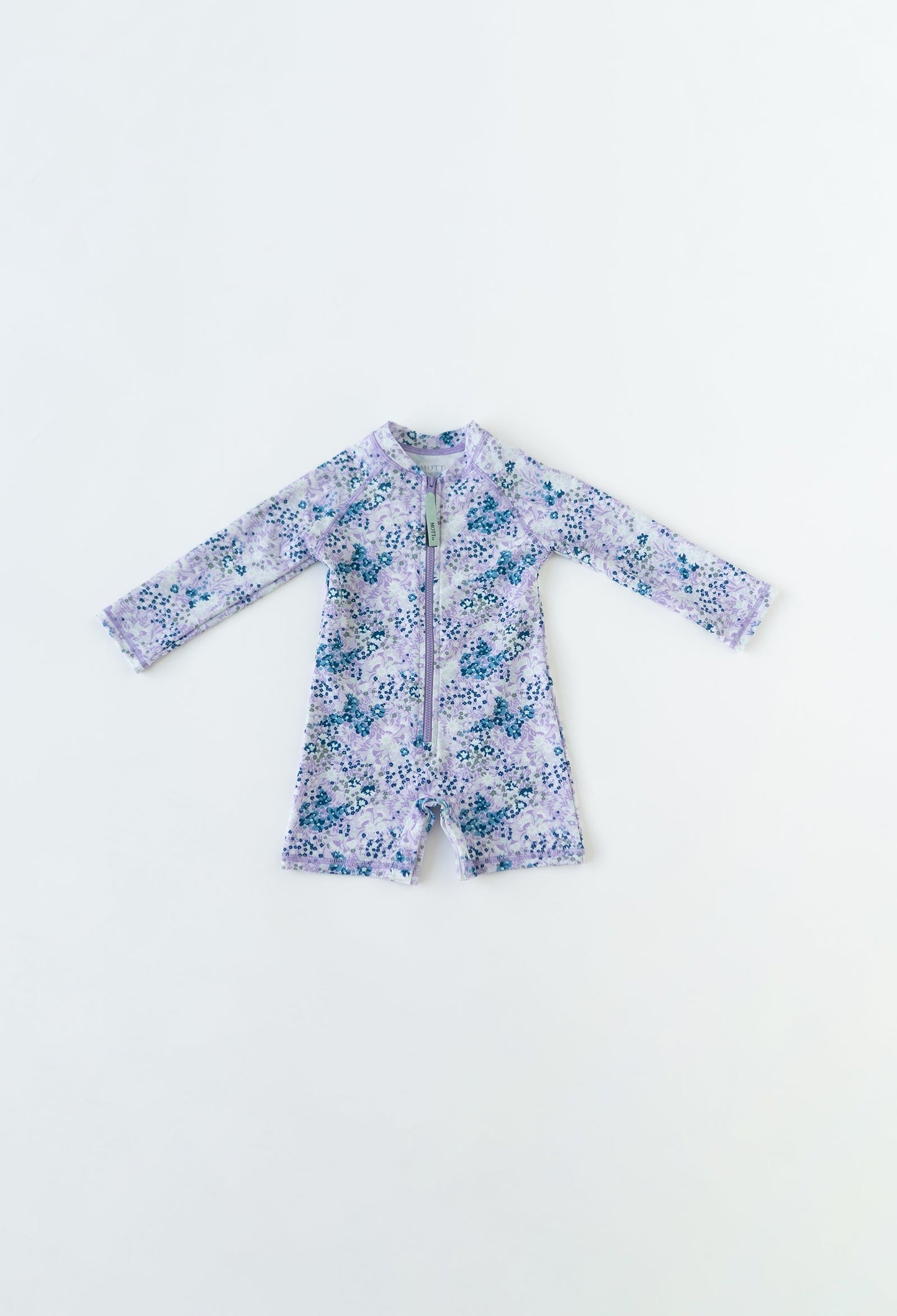 Mini Taylor - Baby Long Sleeve Sunsuit - Lavender Fields