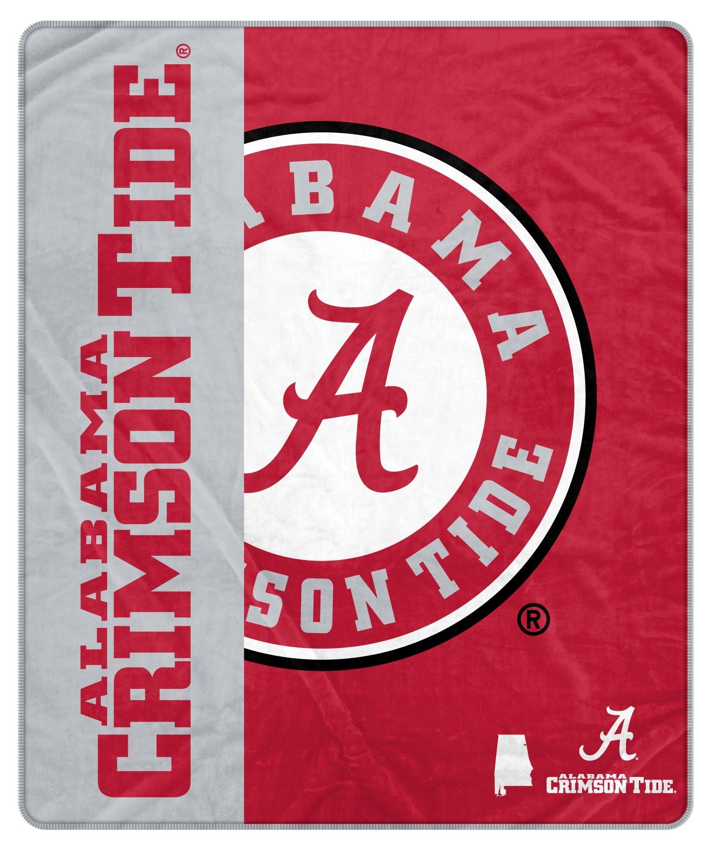 NCAA Side Bar Big Logo Blanket