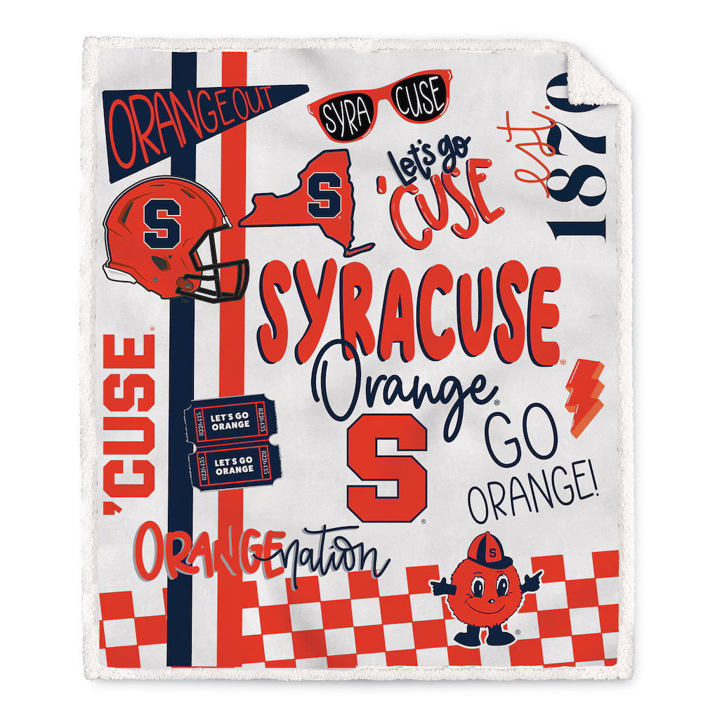 NCAA Go Crazy Sherpa Blanket