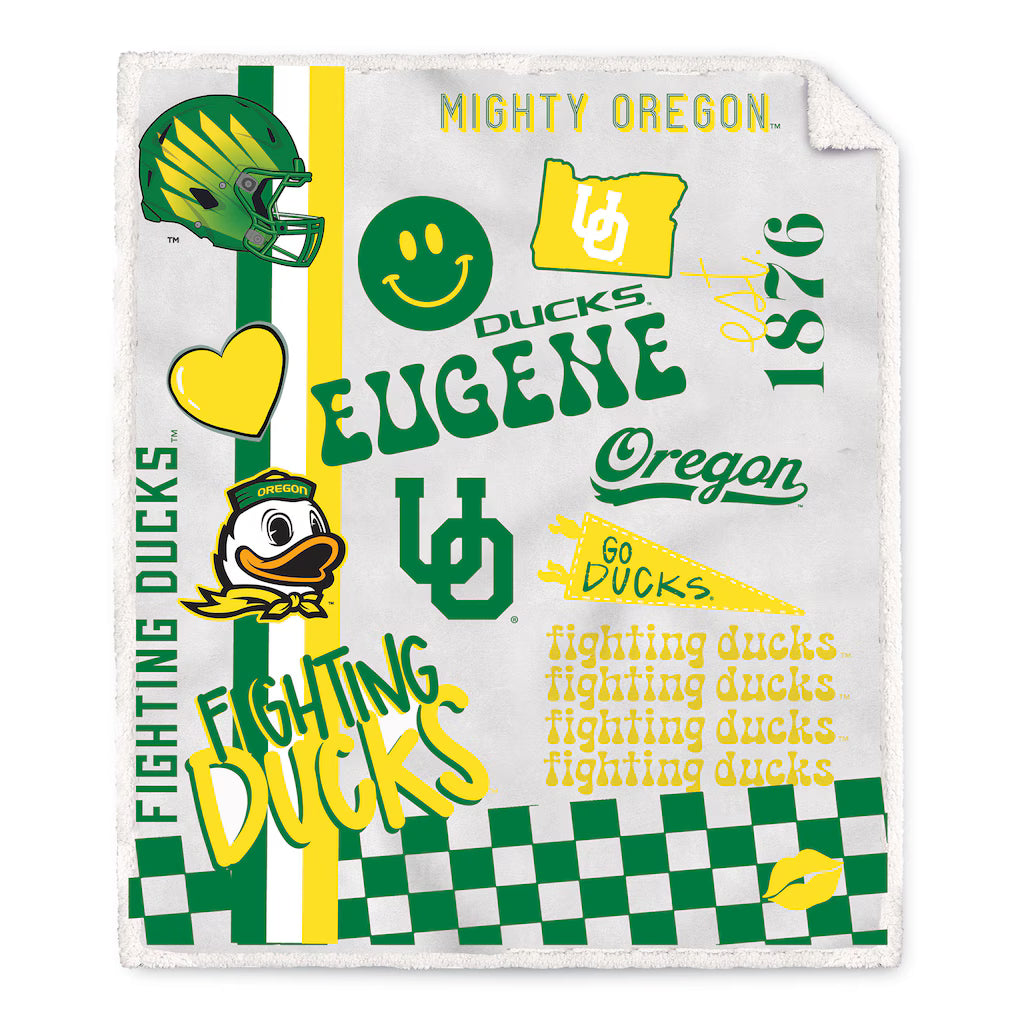 NCAA Go Crazy Sherpa Blanket