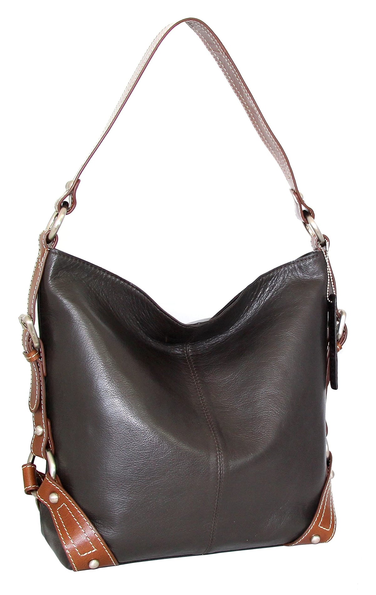 Nino Bossi Serena Large Satchel - Chocolate