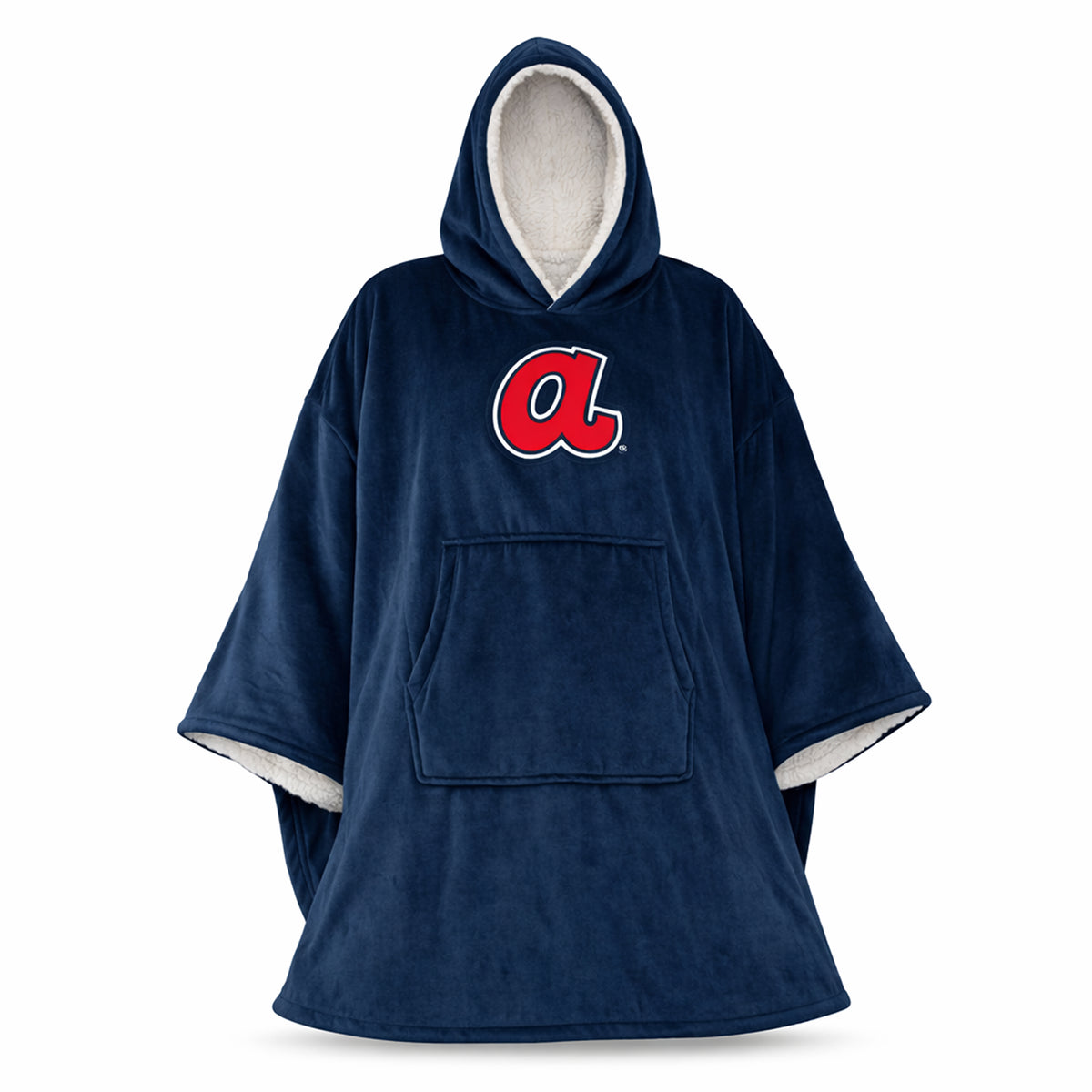 Atlanta Braves MLB Team Color Bloncho W/Logo Patch