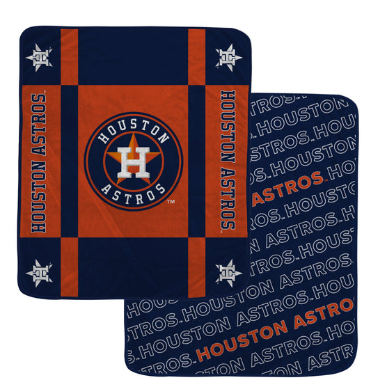Houston Astros MLB Reverse Block 60" X 70" Double-Sided Plush Blanket