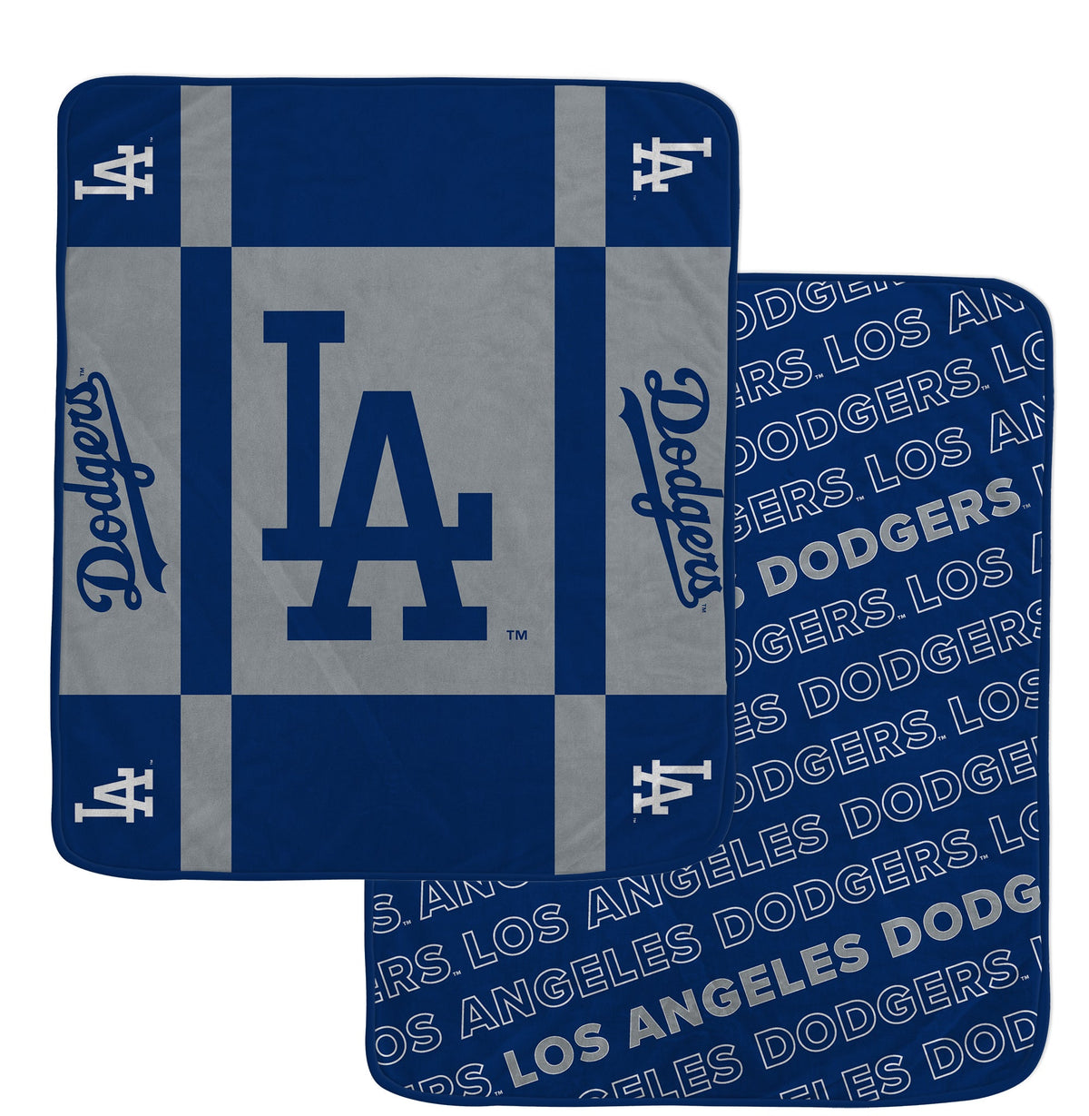 Los Angeles Dodgers MLB Reverse Block 60" X 70" Double-Sided Plush Blanket