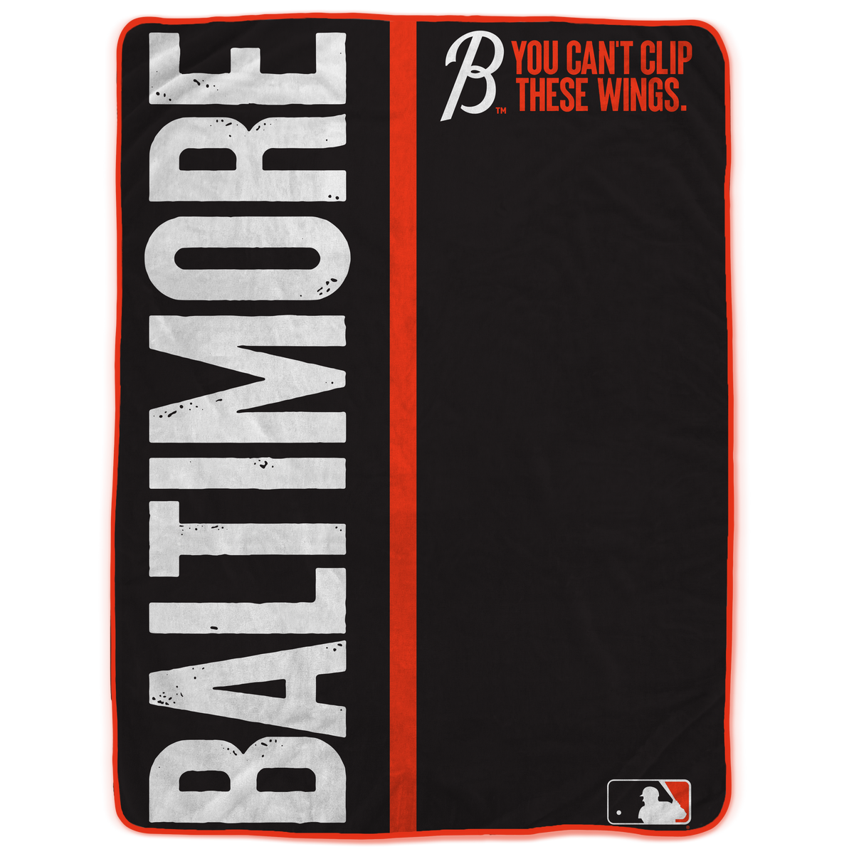 Baltimore Orioles MLB City Connect 66" X 95" Oversized Blanket