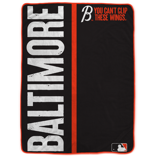 Baltimore Orioles MLB City Connect 66" X 95" Oversized Blanket