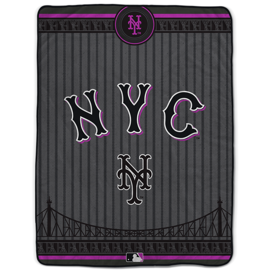New York Mets MLB City Connect 66" X 95" Oversized Blanket