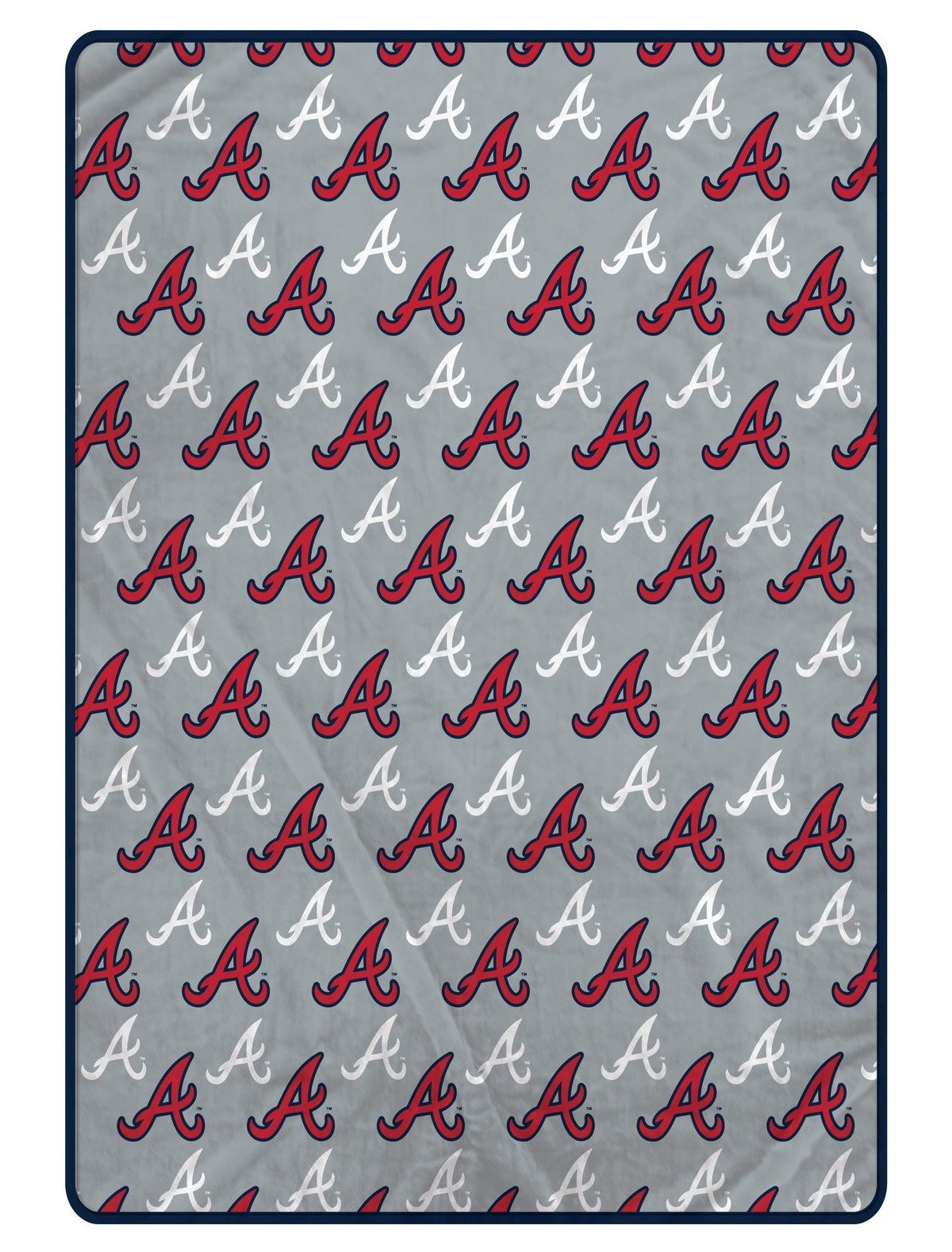 Atlanta Braves MLB Logo Roll 66" X 95" Oversized Twin XL Throw Blanket