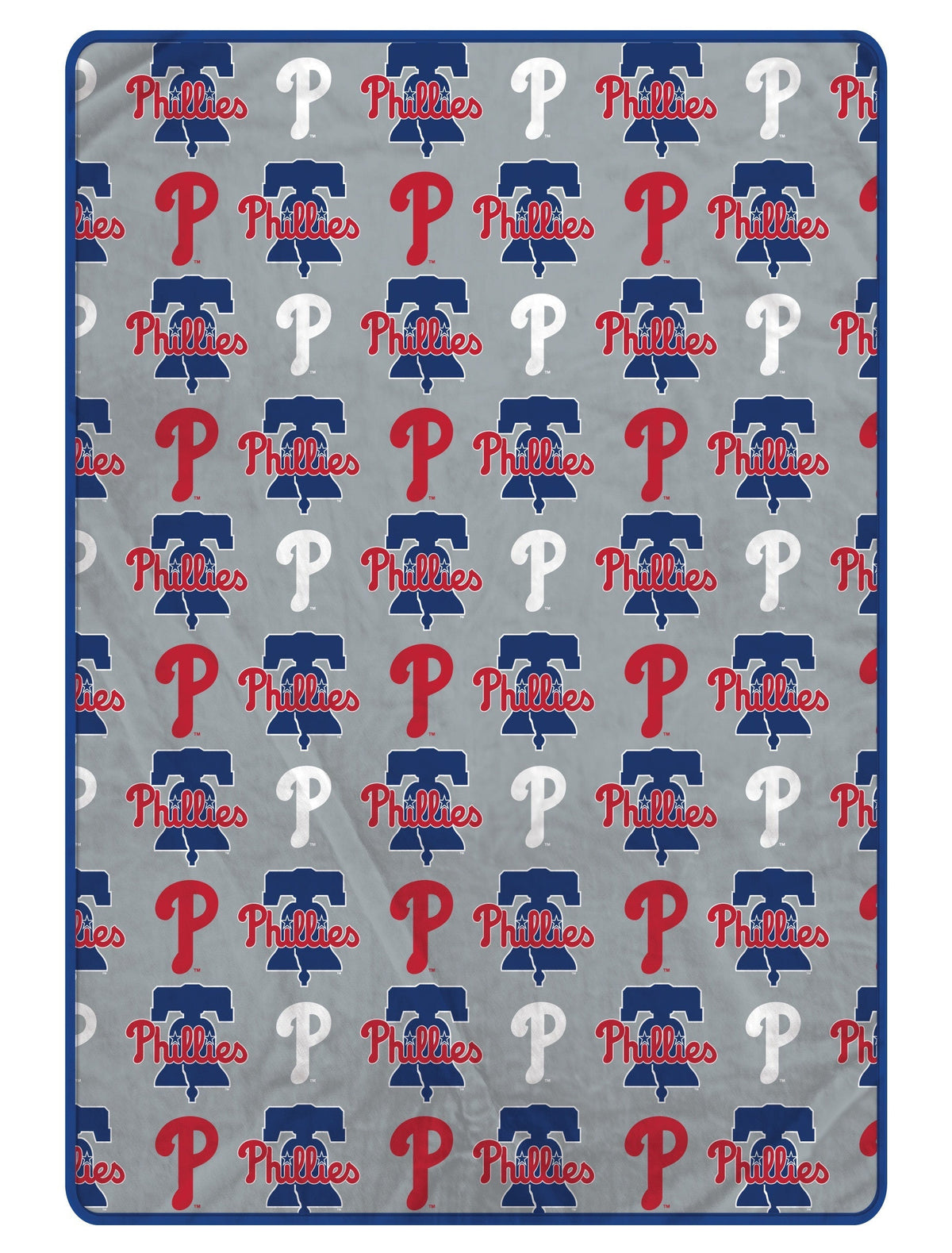 Philadelphia Phillies MLB Logo Roll 66" X 95" Oversized Twin XL Throw Blanket