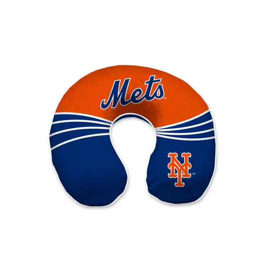 New York Mets MLB Wave U-Neck Memory Foam Travel Pillow