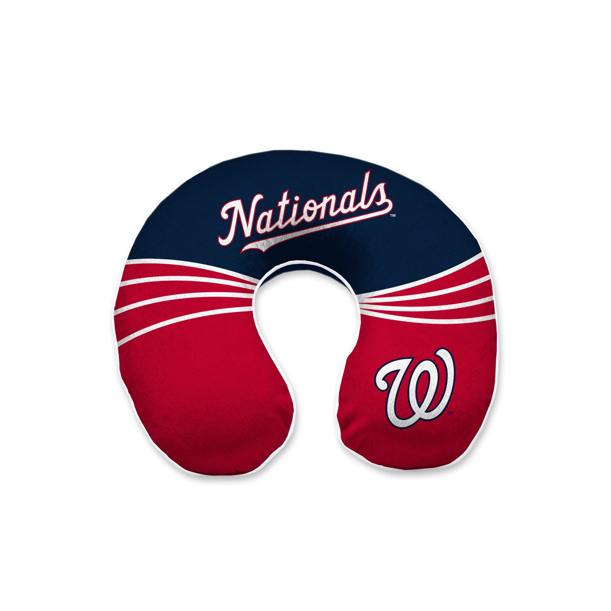 Washington Nationals MLB Wave U-Neck Memory Foam Travel Pillow