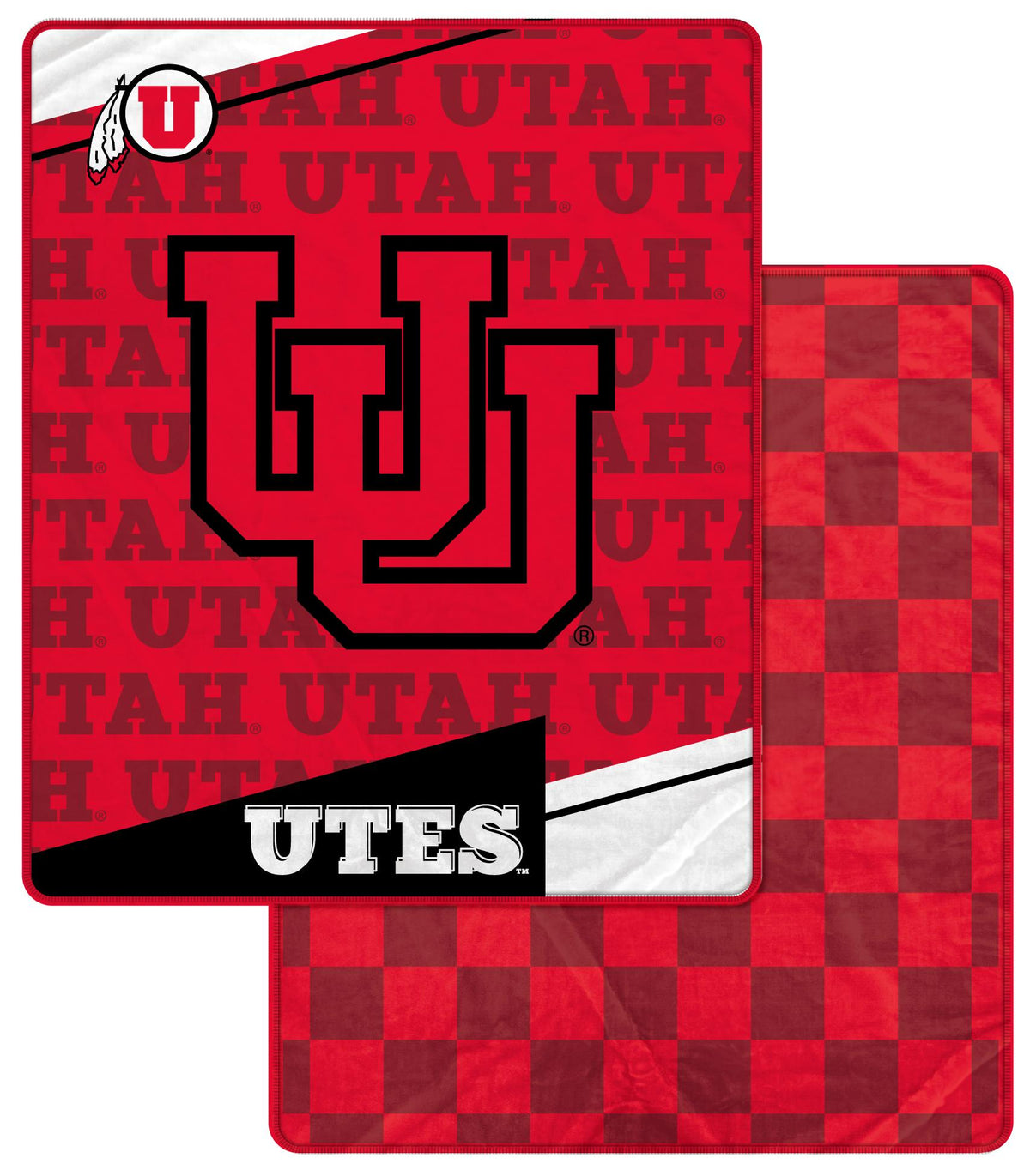 NCAA Checkers Logo Blanket