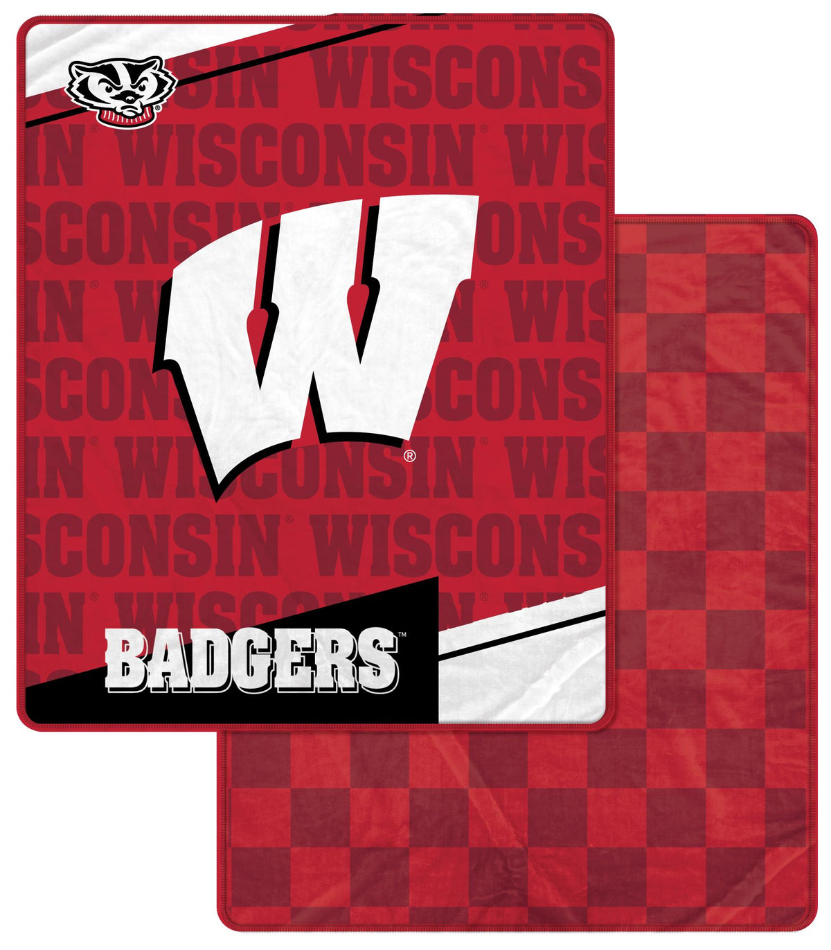 NCAA Checkers Logo Blanket