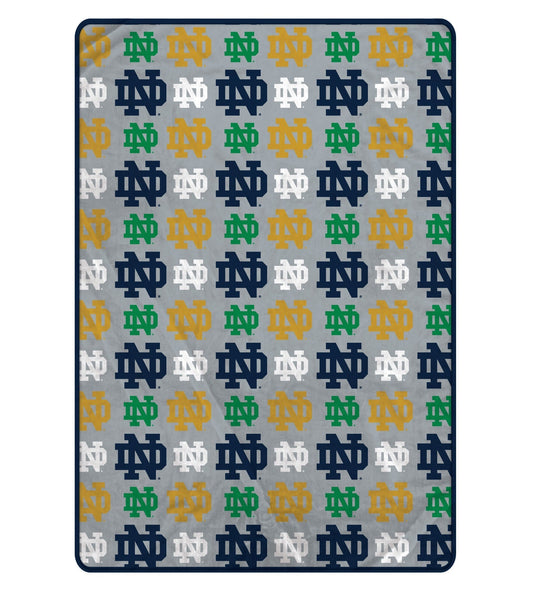 NCAA Repeating Logo Blanket