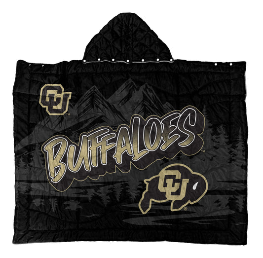 NCAA Hooded Cozy Cape Blanket