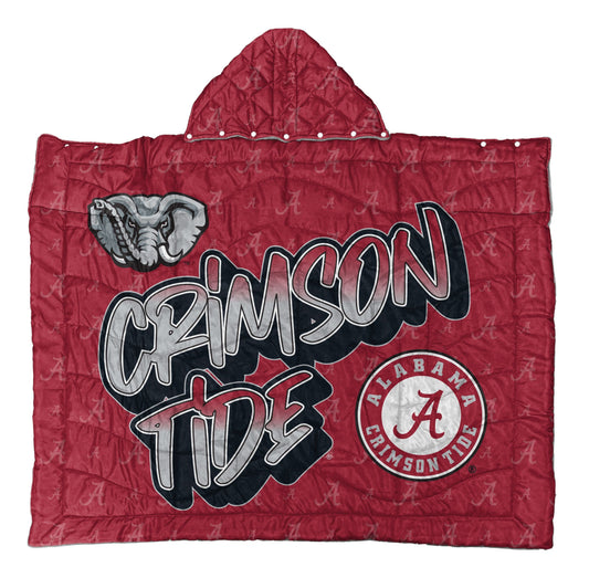 NCAA Hooded Cozy Cape Blanket