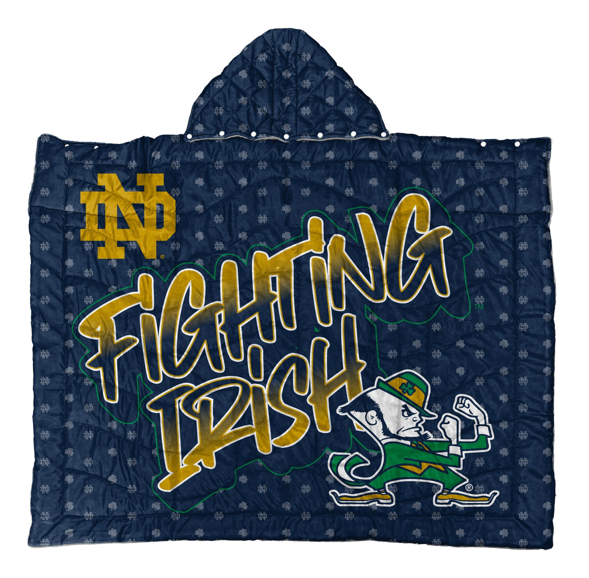 NCAA Hooded Cozy Cape Blanket