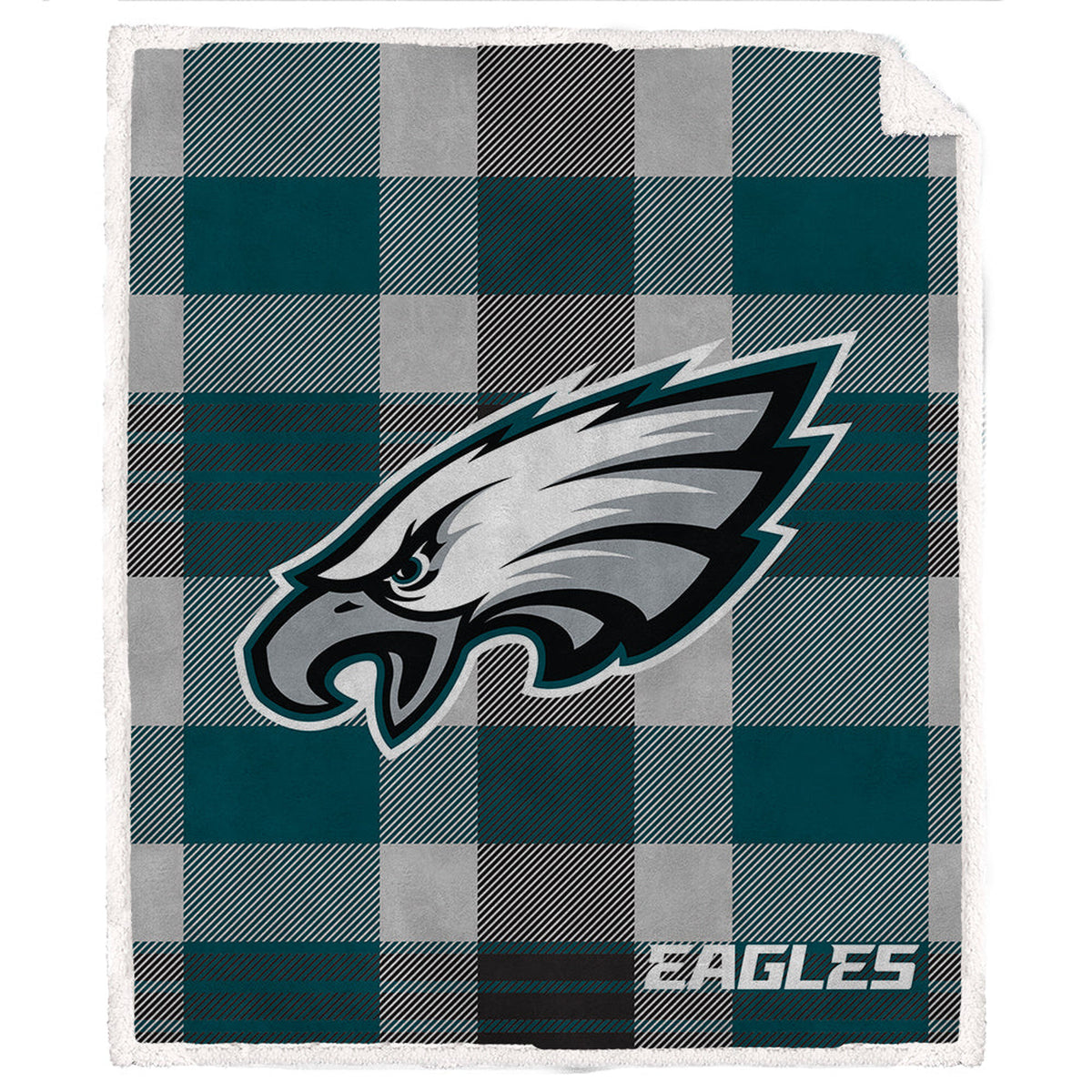 Philadelphia Eagles NFL Team Classic Plaid Blanket 60x70
