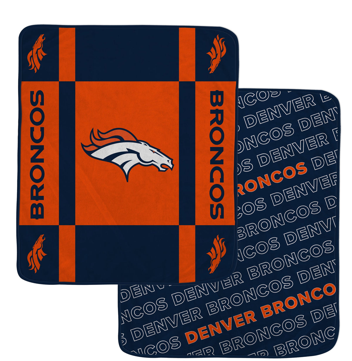 Denver Broncos NFL Team Reversible Soft Throw 50x60