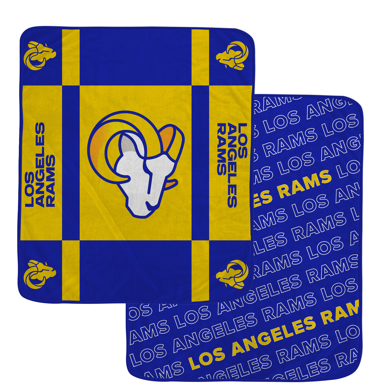 Los Angeles Rams NFL Team Reversible Soft Throw 50x60