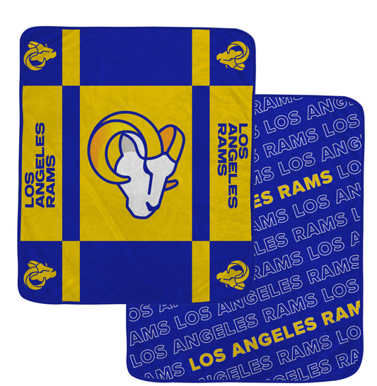 Los Angeles Rams NFL Team Reversible Soft Throw 50x60