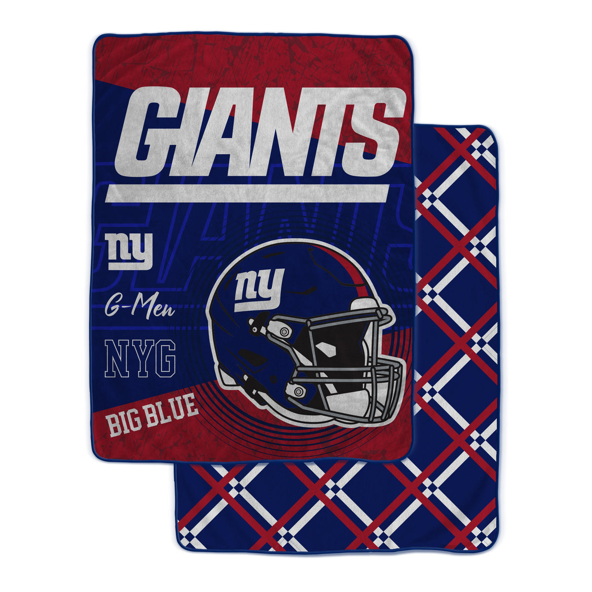 New York Giants NFL Team Helmet Fleece Blanket 60x80