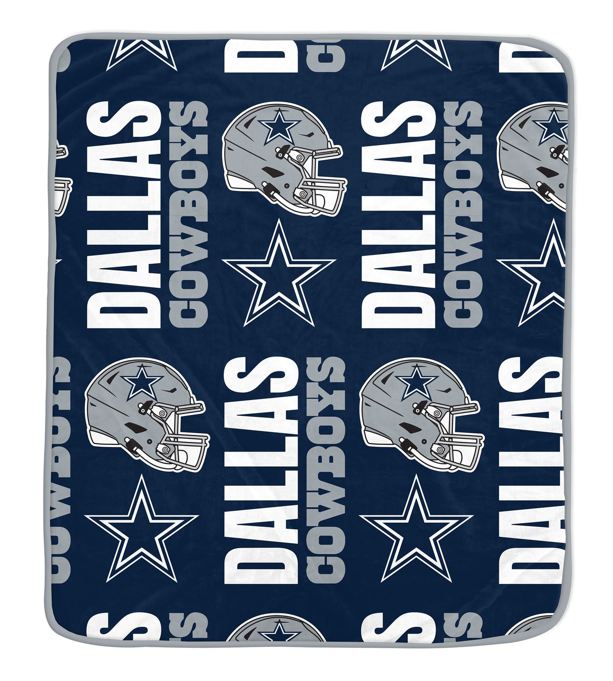 Dallas Cowboys NFL Team Classic Logo Allover Throw 50x60