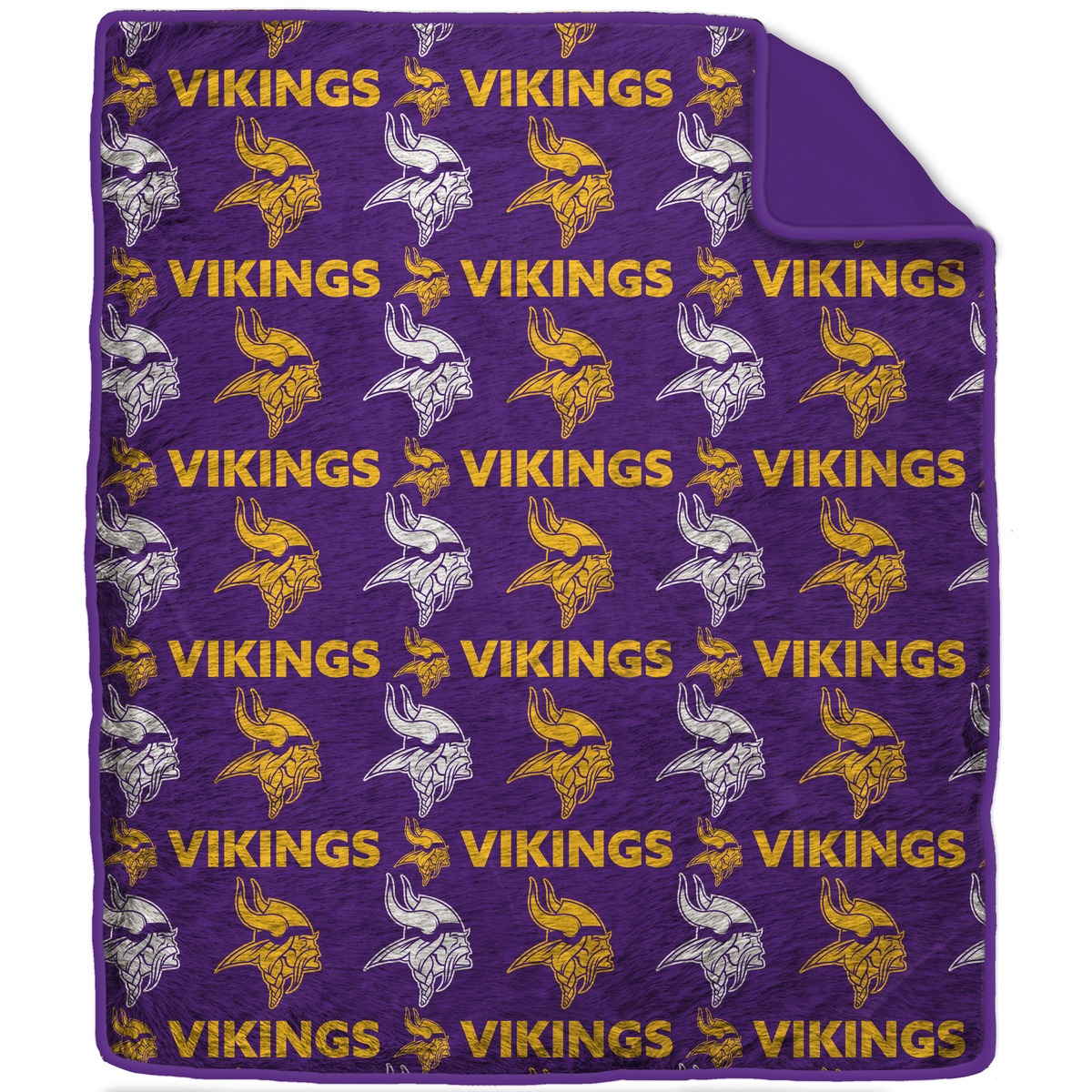 Minnesota Vikings NFL Team Logo Ultra Plush Blanket 60x70