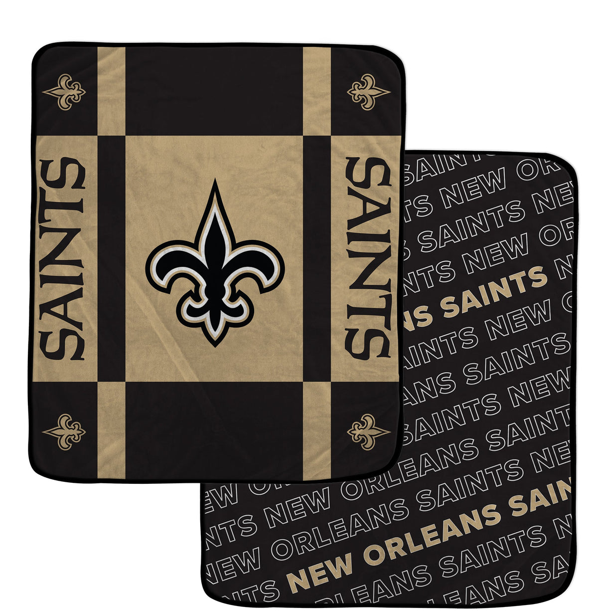 New Orleans Saints NFL Team Reversible Soft Blanket 60x70