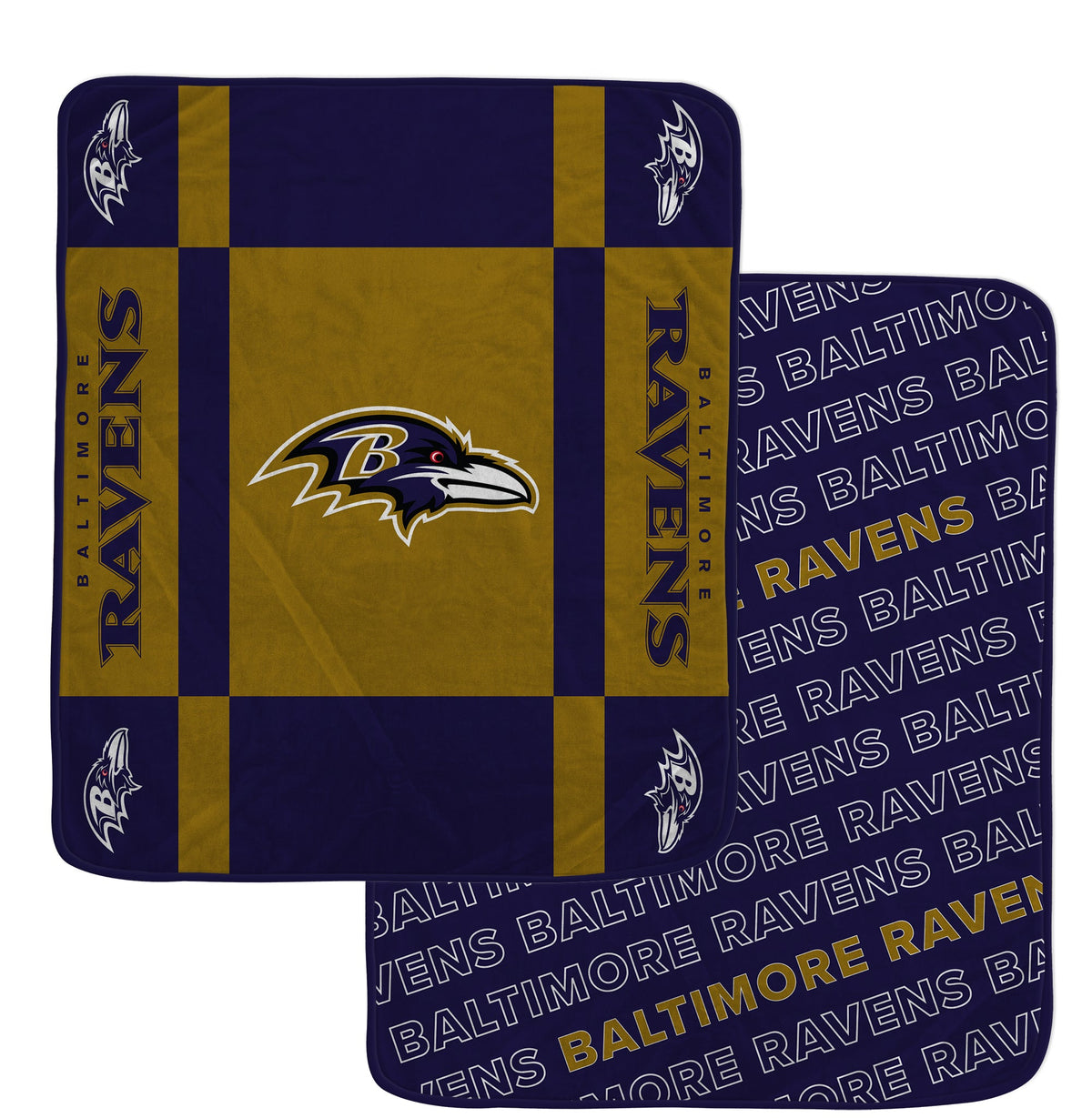 Baltimore Ravens NFL Team Reversible Soft Blanket 60x70