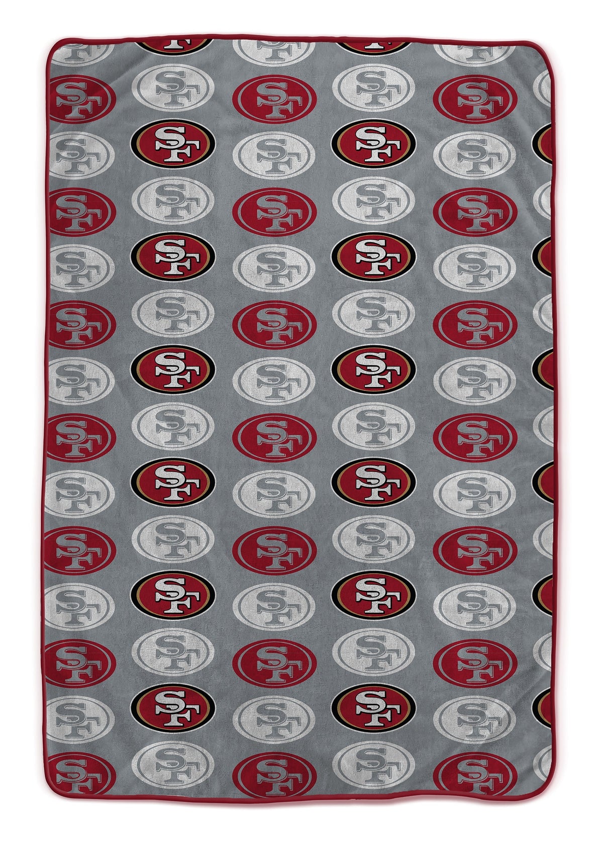 San Francisco 49ers NFL Team Logomania XL Blanket 66x95