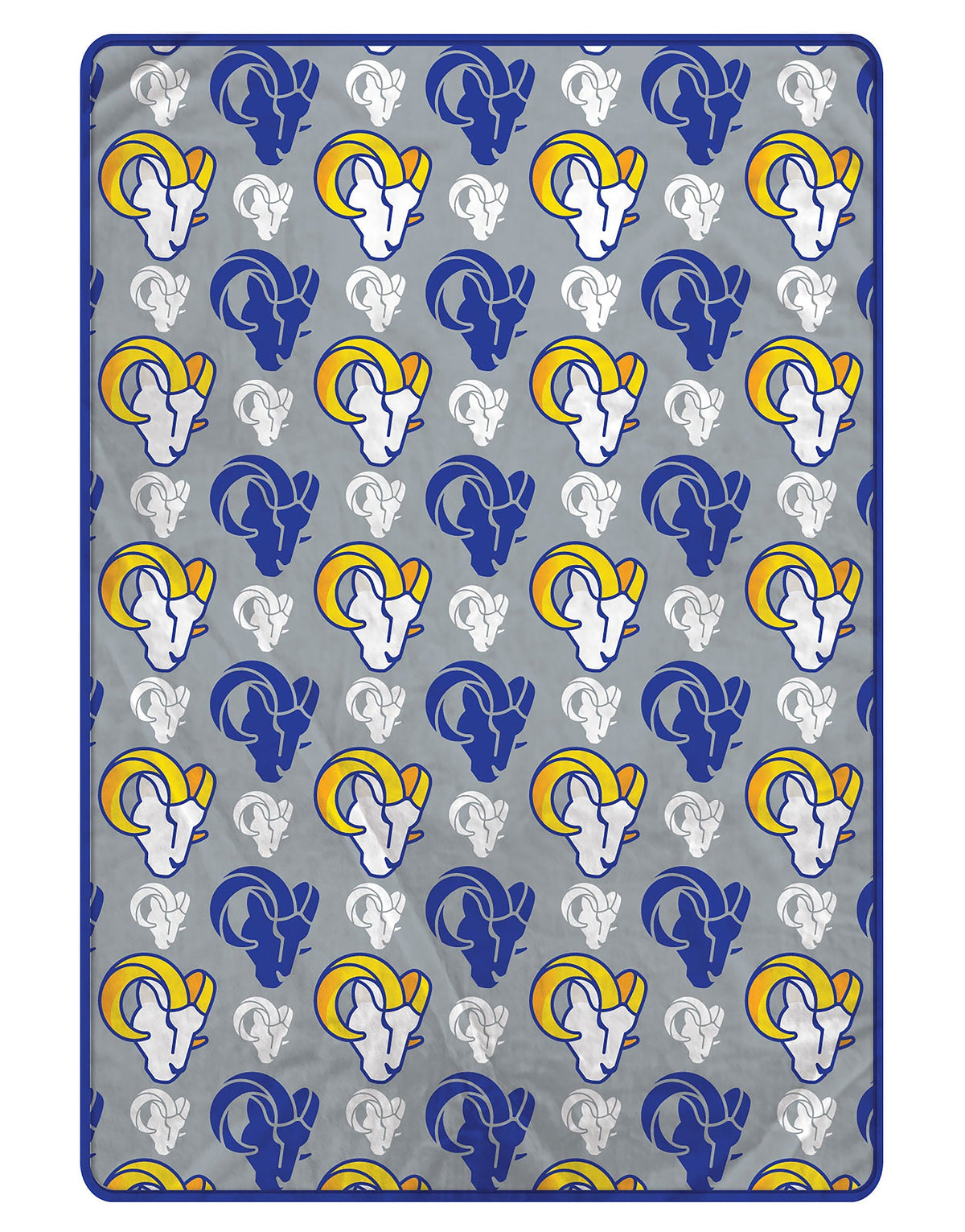 Los Angeles Rams NFL Team Logomania XL Blanket 66x95