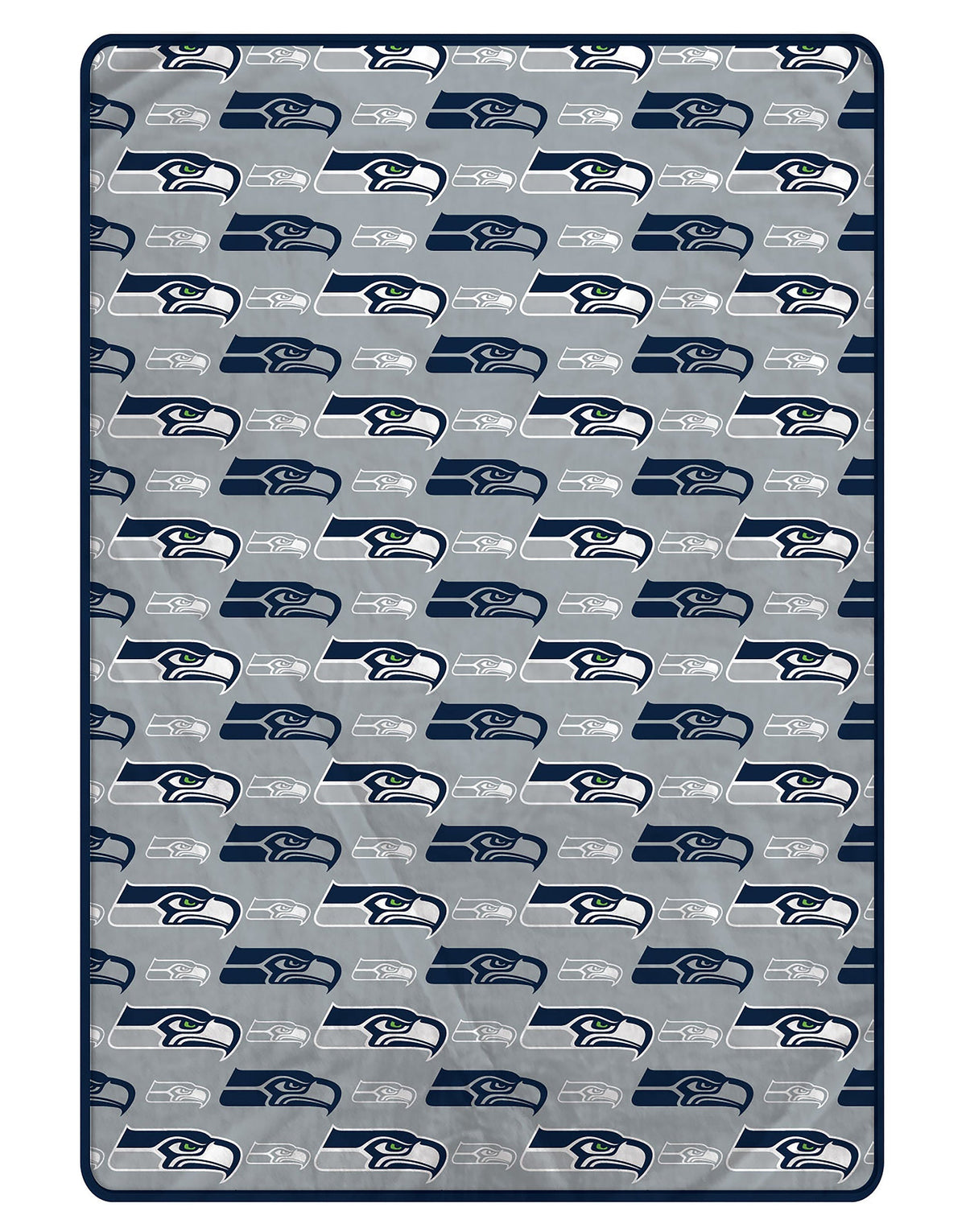 Seattle Seahawks NFL Team Logomania XL Blanket 66x95