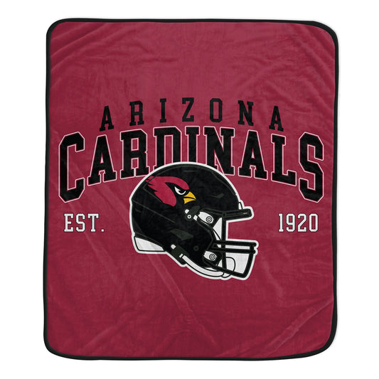 Arizona Cardinals NFL Team Vintage Helmet Cozy Throw 50x60