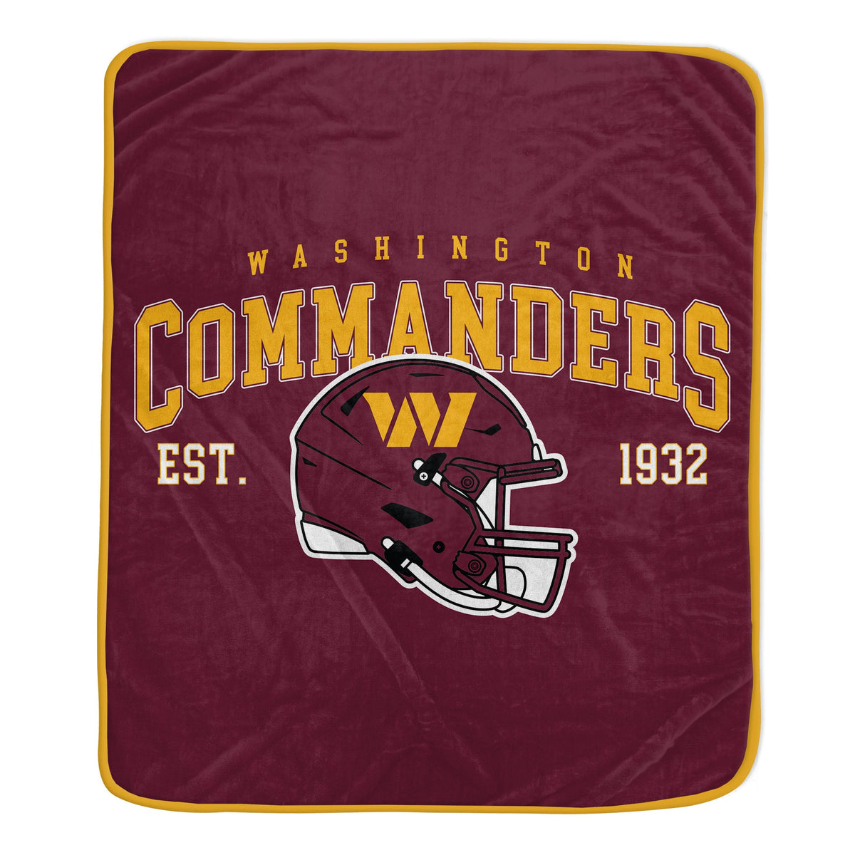 Washington Commanders NFL Team Vintage Helmet Cozy Throw 50x60
