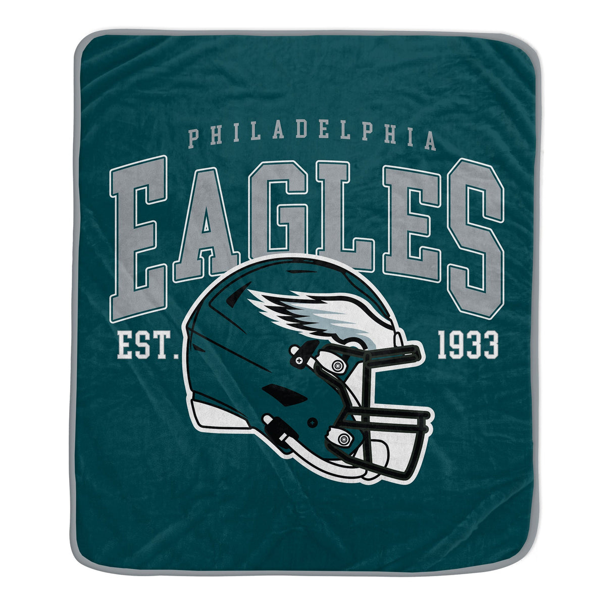 Philadelphia Eagles NFL Team Vintage Helmet Cozy Throw 50x60