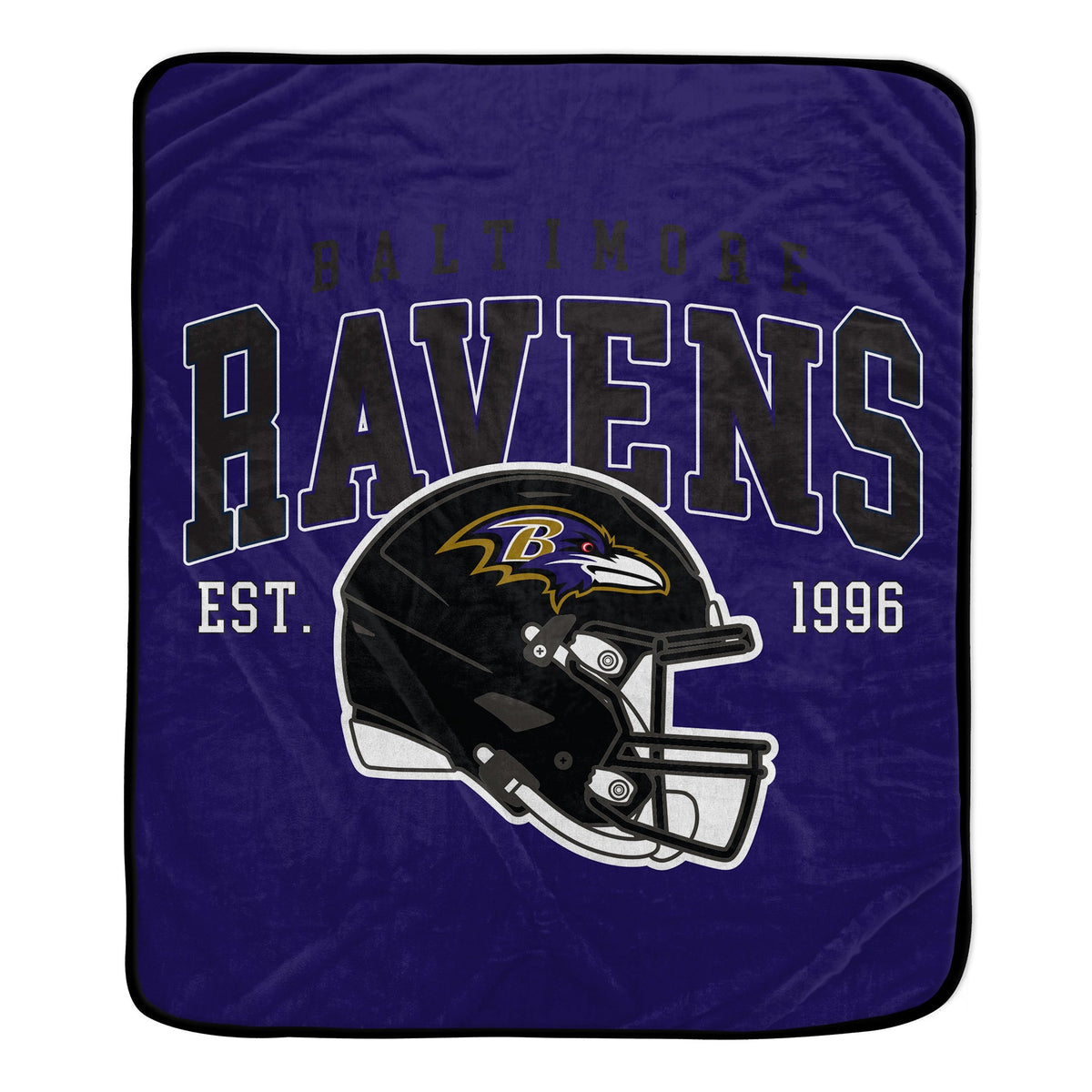 Baltimore Ravens NFL Team Vintage Helmet Cozy Throw 50x60