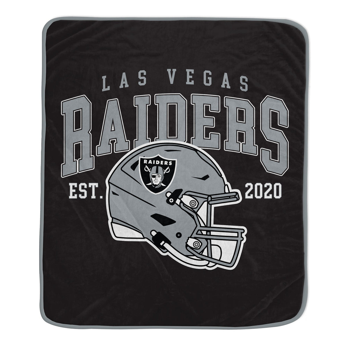Las Vegas Raiders NFL Team Vintage Helmet Cozy Throw 50x60