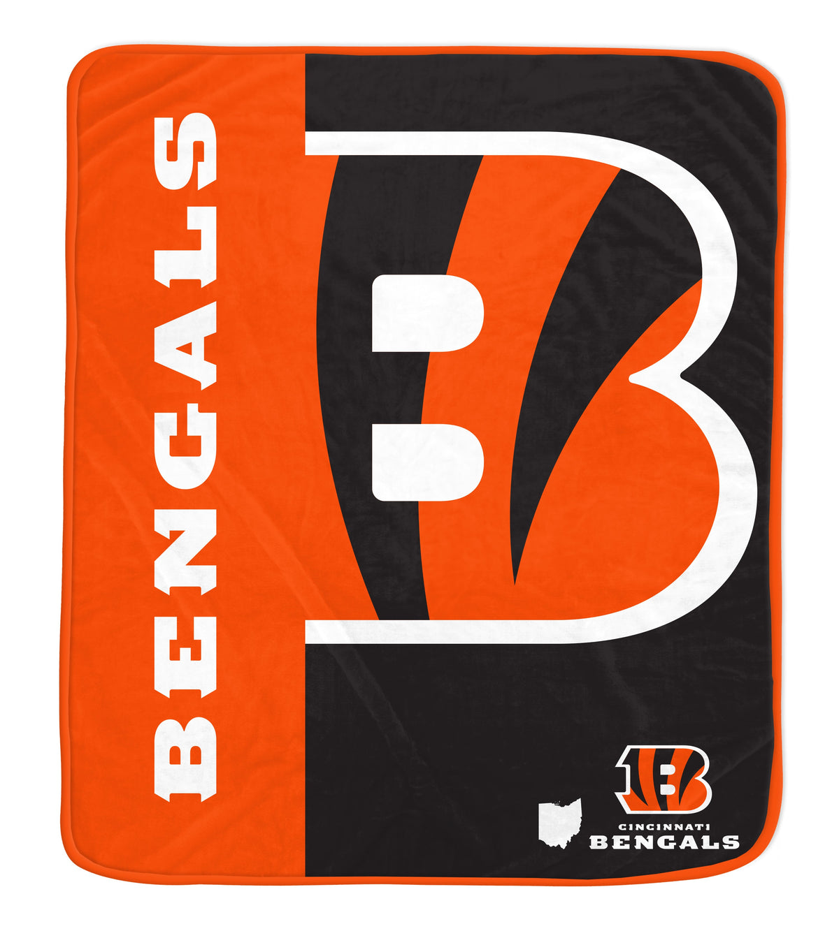 Cincinnati Bengals NFL Team Logo Soft Throw 50x60