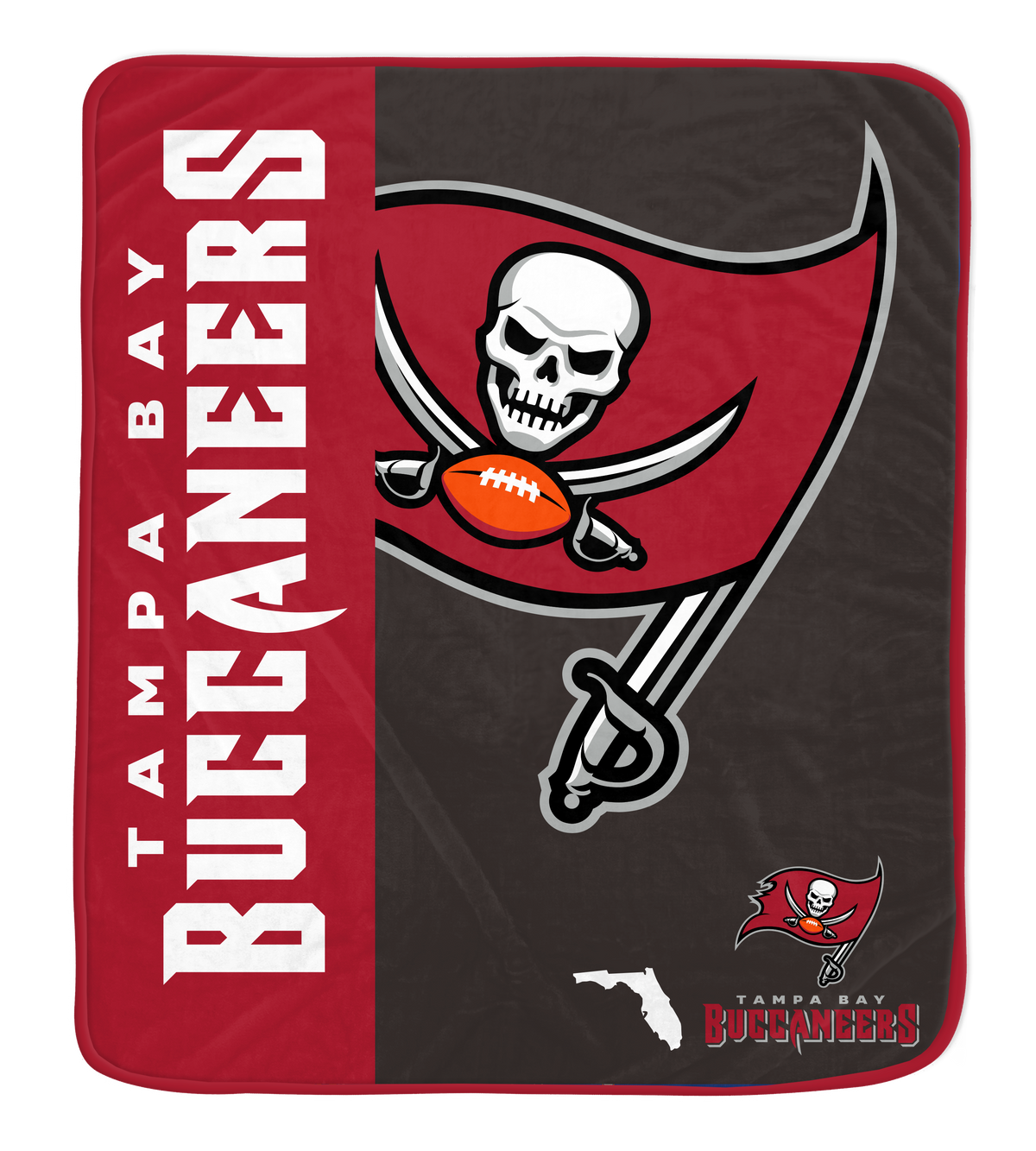 Tampa Bay Buccaneers NFL Team Logo Soft Throw 50x60