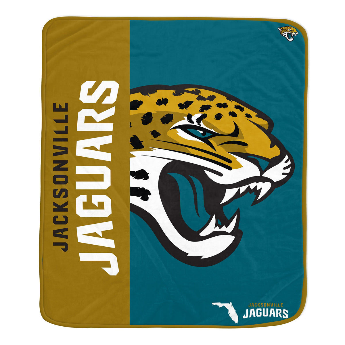 Jacksonville Jaguars NFL Team Logo Soft Throw 50x60
