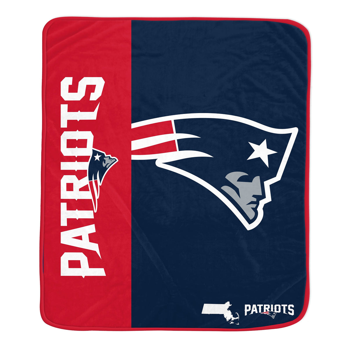 New England Patriots NFL Team Logo Soft Throw 50x60