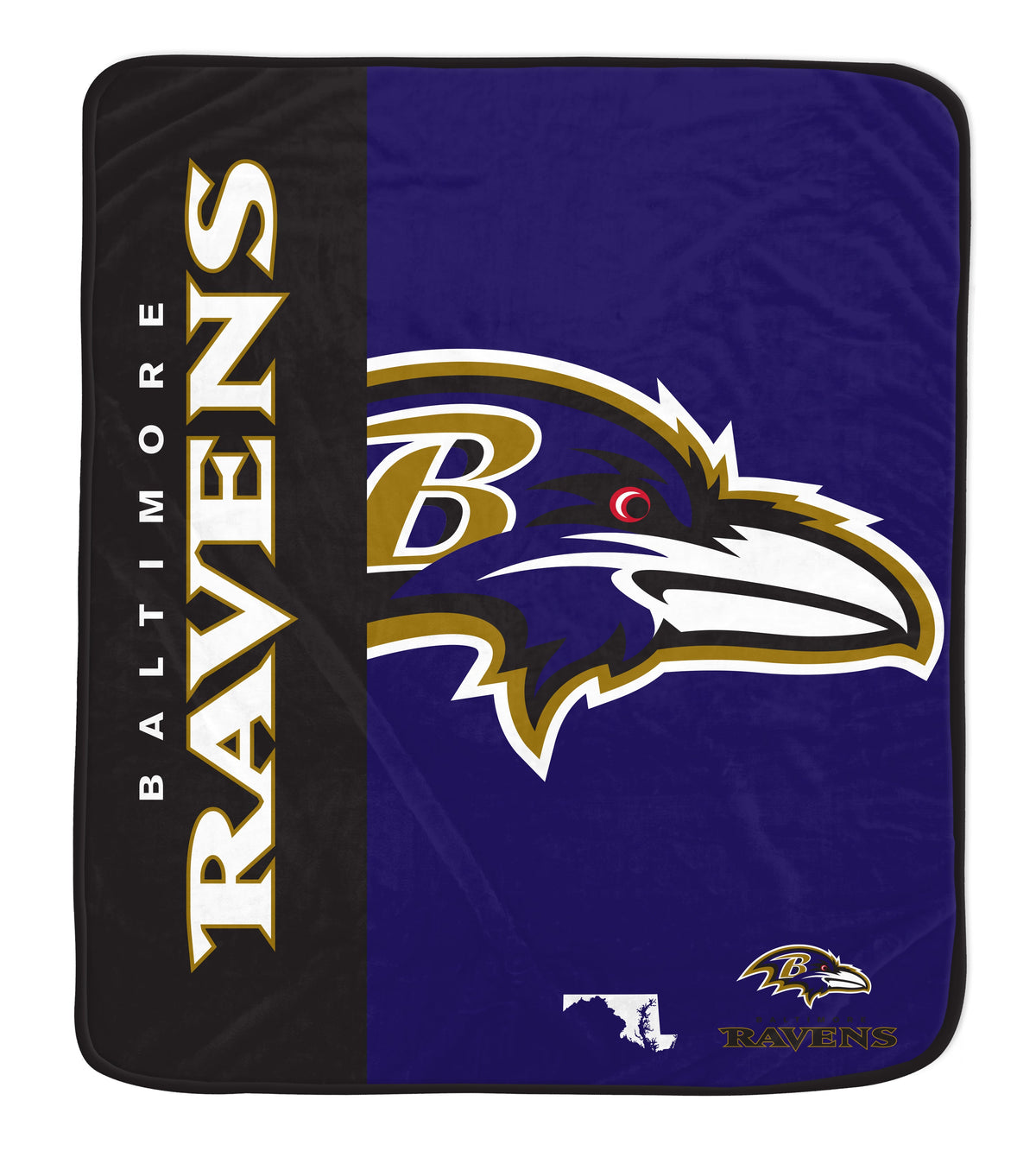 Baltimore Ravens NFL Team Logo Soft Throw 50x60