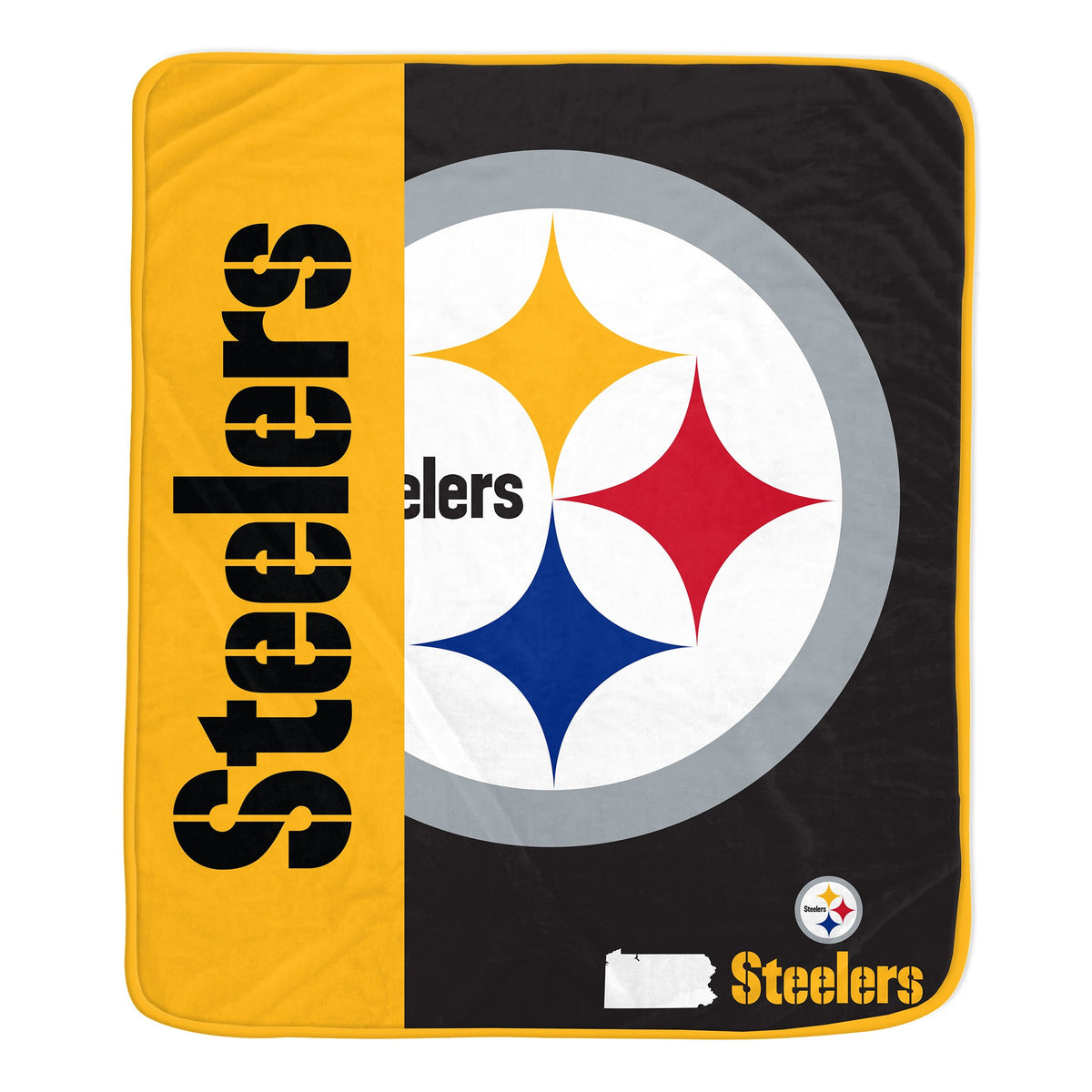 Pittsburgh Steelers NFL Team Logo Soft Throw 50x60