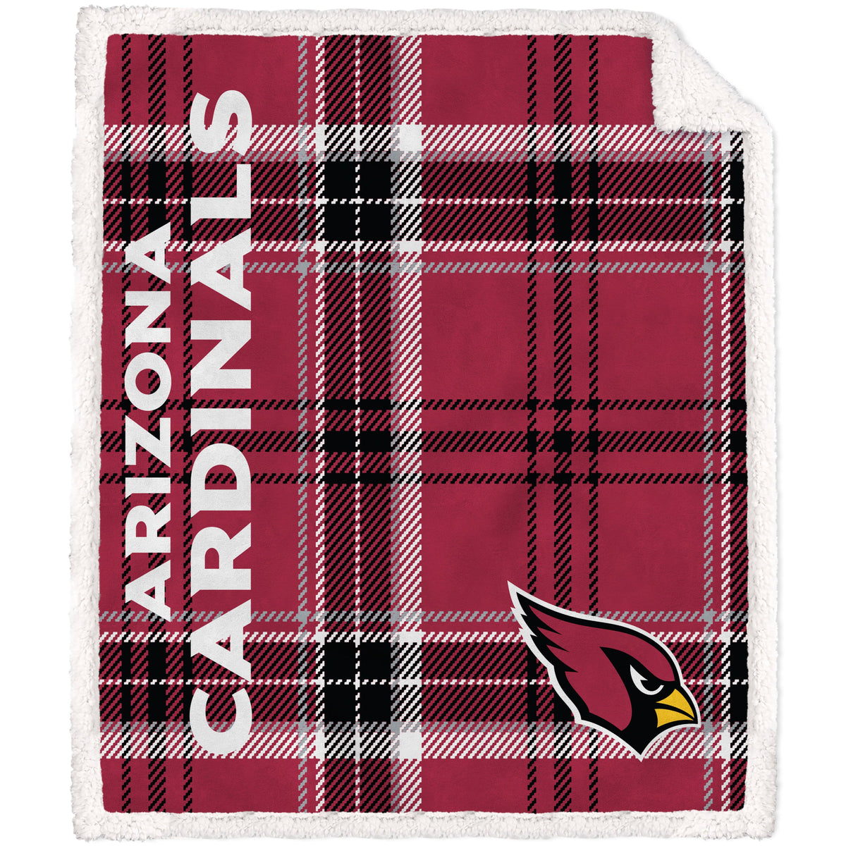 Arizona Cardinals NFL Team Classic Plaid Throw 50x60