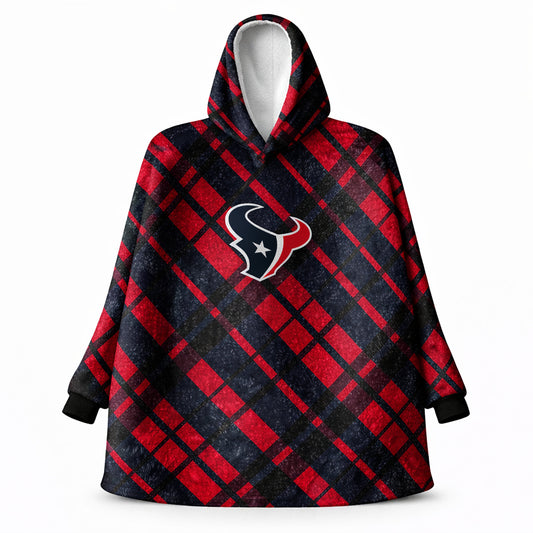Houston Texans NFL Team Cozy Sherpa Hoodie - One Size Fits Most