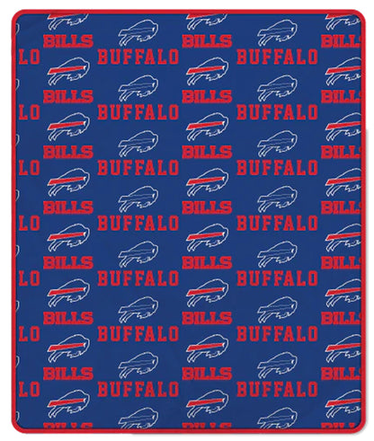 NFL Team Repeating Logo Fleece Throw